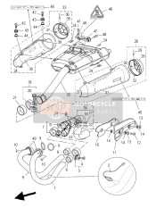 5YKE47381100, Protector, Muffler, Yamaha, 1