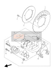 5JW259141000, Schuifpen, Yamaha, 1