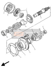 22UY17540000, Middle Gear Comp., Yamaha, 0