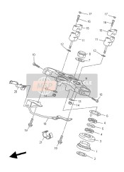 36C233180000, Support De Cable, Yamaha, 0