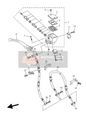 36CW25870000, Hauptbremszylinder Subkomp, Yamaha, 0