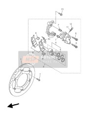 5S72580T0000, Caliper Assy (Left), Yamaha, 0