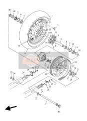 5S7253381100, Roue A Branches Ar, Yamaha, 0