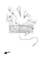 5S7263350000, Cable,  Embrayage, Yamaha, 0