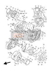 3D81541A0100, Stay,Crankcasecover 1, Yamaha, 1