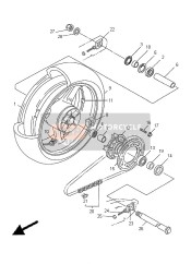 Roue arrière