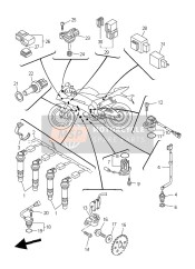 913120601400, Bolt, Hexagon Socket Head(M01), Yamaha, 5