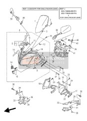 3C3262801100, Rear View Mirror Assy (Left), Yamaha, 3