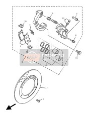 4HMW00450000, Serie Pastiglie Freni, Yamaha, 1