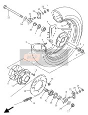 4TX253644000, Tampone, Yamaha, 2