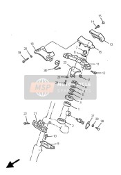 1FK234420038, Holder, Handle Lower, Yamaha, 1