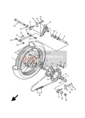 5DM254481000, Sprocket, Driven (48T), Yamaha, 0