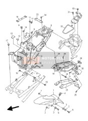 20S216290100, Guard, Mud, Yamaha, 2