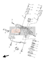 20SW23413000, Crown, Handle, Yamaha, 0