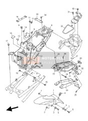 5VX21511A0P8, Spatbord, Voor, Yamaha, 0