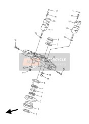 20SW23412000, Crown, Handle, Yamaha, 0