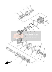 23P175300000, Pinion Set, Yamaha, 0