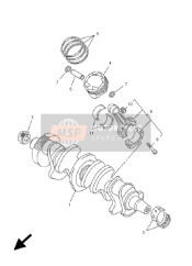 5LV116030000, Kolbenringsatz (Std), Yamaha, 1