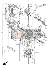 4PT143011000, Vergasereinheit 1, Yamaha, 0