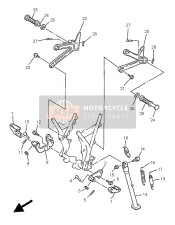 4PT2741L0000, Supporto              XT600E95, Yamaha, 3