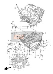 14B151560000, Bolt, Crankcase Jo, Yamaha, 1