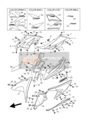 5D7F83950200, Cover Under, Yamaha, 0