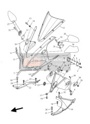 5D7F835100P5, Corps,  De Carenage, Yamaha, 3