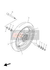 20S251170000, Abstandhalter, Lager, Yamaha, 0