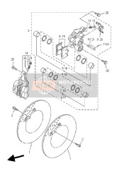 59P2580U0000, Remklauw Assy (Right), Yamaha, 0