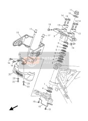 46SF31741000, Support,  Phare, Yamaha, 0