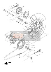 5VK253660000, Clutch, Hub, Yamaha, 2