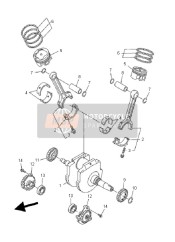 3D8116501000, Bielle Complette, Yamaha, 0