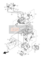 3D8138921000, Hose,  Air 2, Yamaha, 0