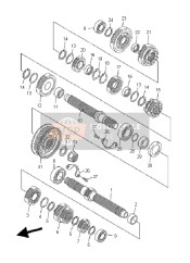 27D171310000, Iii Ingranaggio Primario, Yamaha, 0