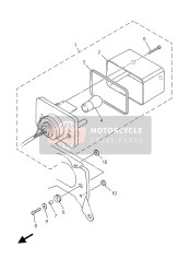 5FL847100000, Feu Arriere, Yamaha, 5