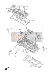 901100638500, Boulon,  Tete Hexagon, Yamaha, 0