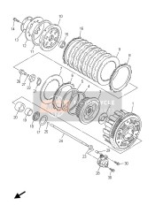 1MD163810000, Leva, Disinnesto Frizione Compl, Yamaha, 0