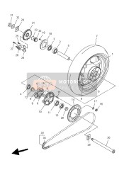 Roue arrière