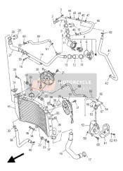 13S126880000, Dampfer, Verkleidung 7, Yamaha, 3