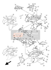 3P62838511PD, Couvercle, Yamaha, 0