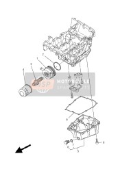 1WS134000000, Strainer Cover Assy, Yamaha, 2