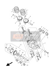 1WS115310000, Ingranaggio Contralbero, Yamaha, 0