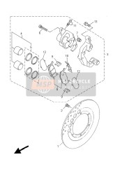 3HT2580U4000, Caliper Assy (Right), Yamaha, 0