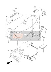 5VKF47706000, Selle SEMI-BIPLACE, Yamaha, 0