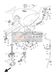 1TP243300100, Fuel Pipe Assy. 2, Yamaha, 2