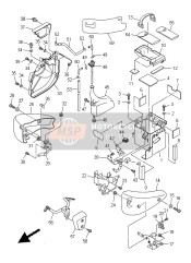 3D81541E0000, Stay,  Cover, Yamaha, 1