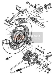 901701001100, Tuerca, Yamaha, 2