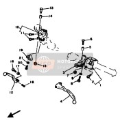 57V829110000, Holder, Lever 1, Yamaha, 0