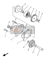 10V124500000, Girante Pompa Acqua, Yamaha, 2