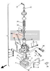 4E9141840000, • . Gasket, Float Chamber, Yamaha, 3